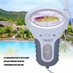 Chlorine Tester PC‑102 CL2 Chlorine & PH Tester Swimming Pool Spa Water Quality Analyzer with Probe Water Quality Analyzer