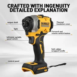 Dewalt DCF850 20V Rechargeable Wireless Electric Screwdriver,Lithium Battery, Power Tool, High Altitude Initial TorqueNaked Tool