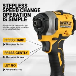 Dewalt DCF850 20V Rechargeable Wireless Electric Screwdriver,Lithium Battery, Power Tool, High Altitude Initial TorqueNaked Tool