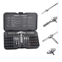 74 in1 Ratchet Screwdriver Set Detachable Ratchet T Handle Portable Repair Tool Kit for Furniture Computer Bicycle Eyeglass DIY