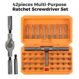 74 in1 Ratchet Screwdriver Set Detachable Ratchet T Handle Portable Repair Tool Kit for Furniture Computer Bicycle Eyeglass DIY