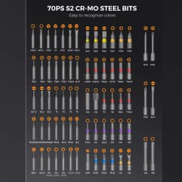 74 in1 Ratchet Screwdriver Set Detachable Ratchet T Handle Portable Repair Tool Kit for Furniture Computer Bicycle Eyeglass DIY