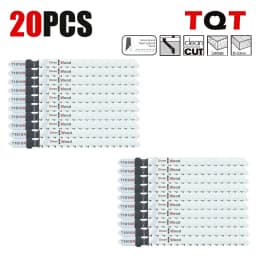 Tqt Jig Saw Blade 5Pcs T101Br Jigsaw Blades Set t Shank Wood Assorted Saw Blades for Woodworking Cutting Tool