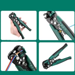 Crimper Cable Cutter Adjustable Automatic Wire Stripper Multifunctional Stripping Crimping Pliers Terminal Hand Tool