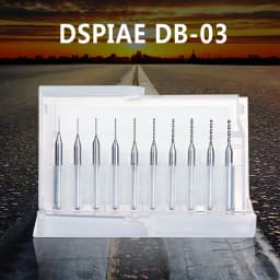 DSPIAE DB-03 Drill Bit 0.3-1.2mm Model Tool Sliver Hand Tool Hobby Accessory 10Pcs/set