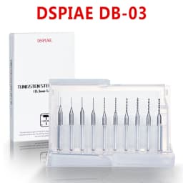 DSPIAE DB-03 Drill Bit 0.3-1.2mm Model Tool Sliver Hand Tool Hobby Accessory 10Pcs/set