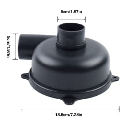 New Cyclone Separator Cover Powder Dust Collector DIY Turbocharged Filter Industrial Cyclone Dust Collector for Workshops/Home
