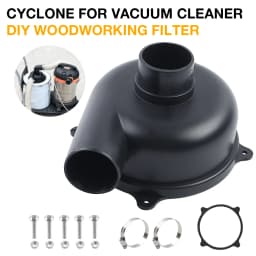 New Cyclone Separator Cover Powder Dust Collector DIY Turbocharged Filter Industrial Cyclone Dust Collector for Workshops/Home