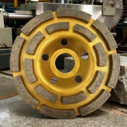 Large Diamond Grinding Disc Stone and Concrete Floor Grinder Wall Putty Angle Grinder Double-Row Grinding Cutting 100/125/150mm
