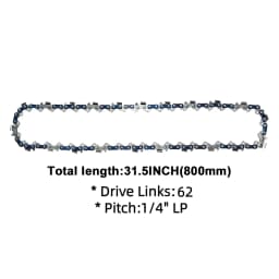 Patuopro 12 Inch Chainsaw Chains & Chainsaw Guide Bar Set 1/4 LP 62 Drive Links Original Replacement Chain Saw Chain Tools Parts