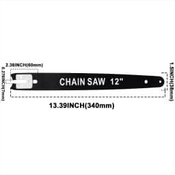 Patuopro 12 Inch Chainsaw Chains & Chainsaw Guide Bar Set 1/4 LP 62 Drive Links Original Replacement Chain Saw Chain Tools Parts