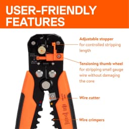 Crimper Cable Cutter Adjustable Automatic Wire Stripper Multifunctional Stripping Crimping Pliers Terminal Hand Tool
