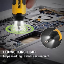 DEWALT Cordless Electric Screwdriver | 3.6V 5N.m Torque | 1/4" Chuck | 1300mAh Li - ion Battery HT422