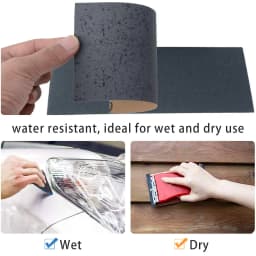 25 Pieces of 9X3.6 Inch Silicon Carbide Wet and Dry Sandpaper Set, Suitable for Automotive Paint, Includes 5 Pieces Each of Grits 2000, 2500, 3000, 5000, 7000, Suitable for Polishing and Grinding Surfaces Such as Glass Mirrors, Acrylic, Jewelry, Jade, Automotive Surfaces, Etc