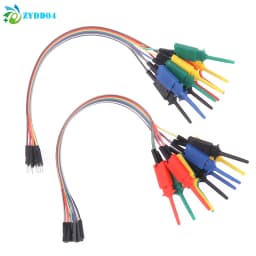 ●20cm 10P High Efficiency Test Hook Clip Logic Analyzer Cable Gripper Probe Test Clamp For Chips Pins Connecting Testing