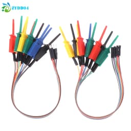 ●20cm 10P High Efficiency Test Hook Clip Logic Analyzer Cable Gripper Probe Test Clamp For Chips Pins Connecting Testing