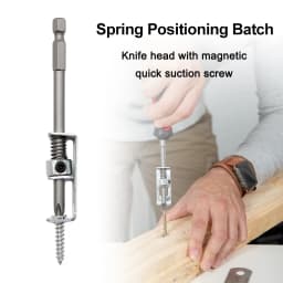 Hexagonal Shank Magnetic Screwdriver Head Fixed Drill Bit Universal Crosshead Power Tool Accessory Spring Type Positioning