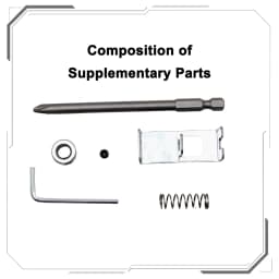 Hexagonal Shank Magnetic Screwdriver Head Fixed Drill Bit Universal Crosshead Power Tool Accessory Spring Type Positioning