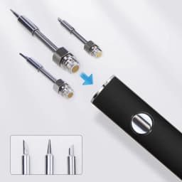 【510 Thread Mini Soldering Iron Kit】With Display Adjustable Voltage – 510 Connector USB Electronics Welding Tool 650mah