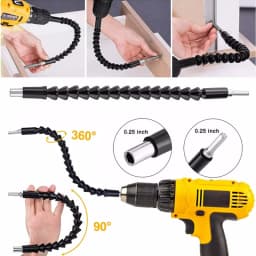 90/105/360 Degrees 1/4" Hex Shank Magnetic Adapter Bending Drills Reversible Ratchet Screwdriver Adjustable Power Driver Tools