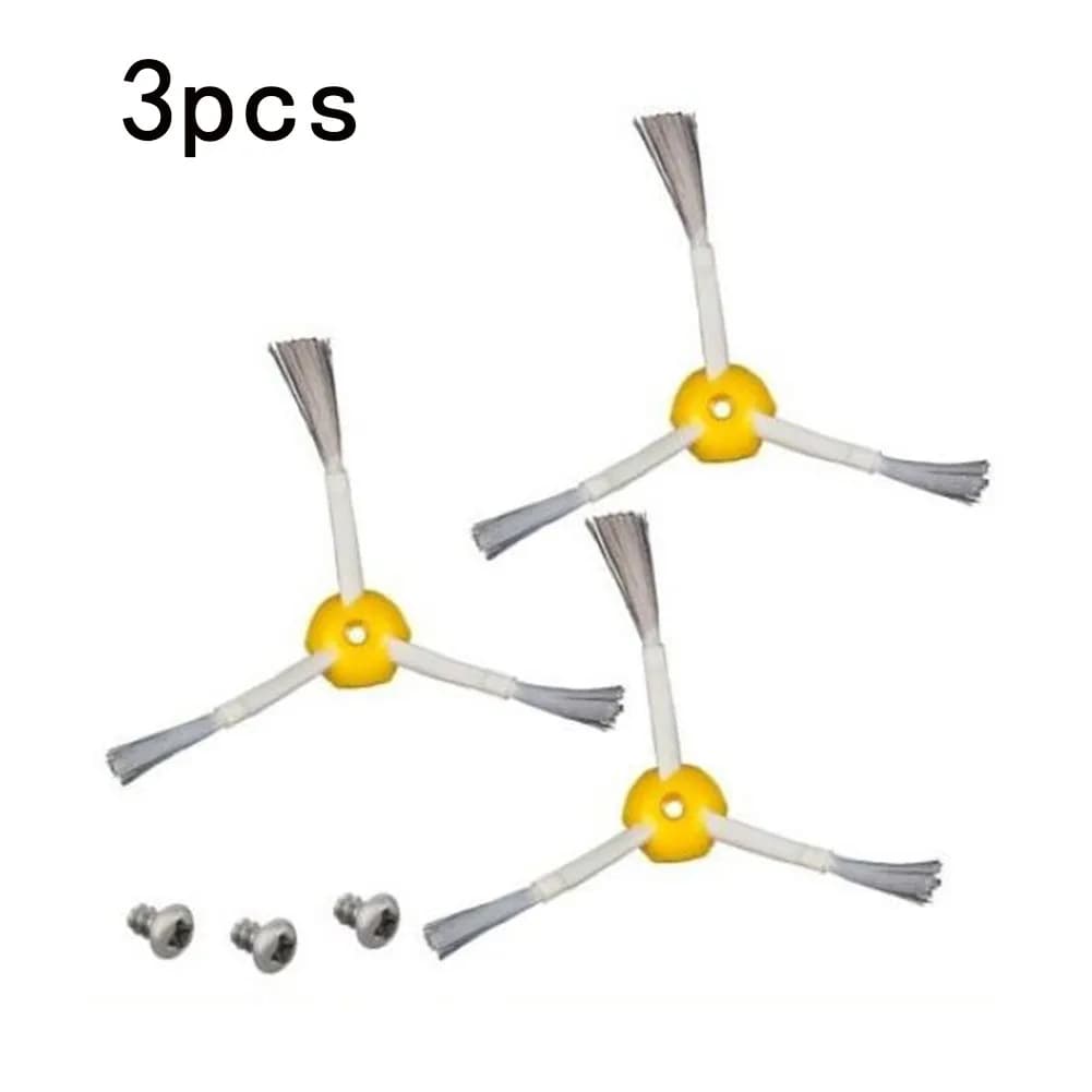 3pcs Side Brushes With Screws for IRobot Roomba Models 500/600/700 Series Smart Sweeping Robot Vacuum Cleaner Accessories