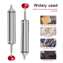 LEFAVOR Aluminum Powerful Desoldering Pump Suction Tin Gun Soldering Sucker Pen Removal Vacuum Solder Iron Welding Repair Tool