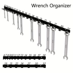[Durable Screw Organizer] Durable Heavy-Duty Metal Wall-Mounted Screw Organizer with Numbered Slots (61 for #6, 31 for #8, Etc.)
