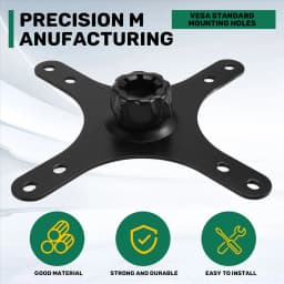 Promotion!Portable Monitor Mounting Adapter Bracket Plate, 17mm Ball Head to 100x100mm 75x75mm, Wall Mount Arm Mount Universal