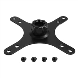 Promotion!Portable Monitor Mounting Adapter Bracket Plate, 17mm Ball Head to 100x100mm 75x75mm, Wall Mount Arm Mount Universal