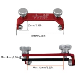Fixed Angle Knife Sharpener - Aluminum Honing Guide Chisel Sharpening Holder Guide for Woodworking Chisels and Planes with Scale