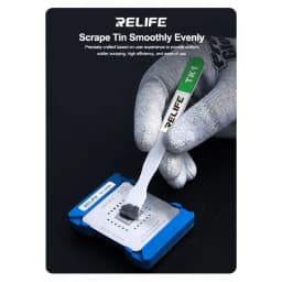 RELIFE TK1 Ceramic Tin Scraper Welding Non Magnetic Adsorption High Temperature Resistance Anti Oxidation BGA Stencil Repair