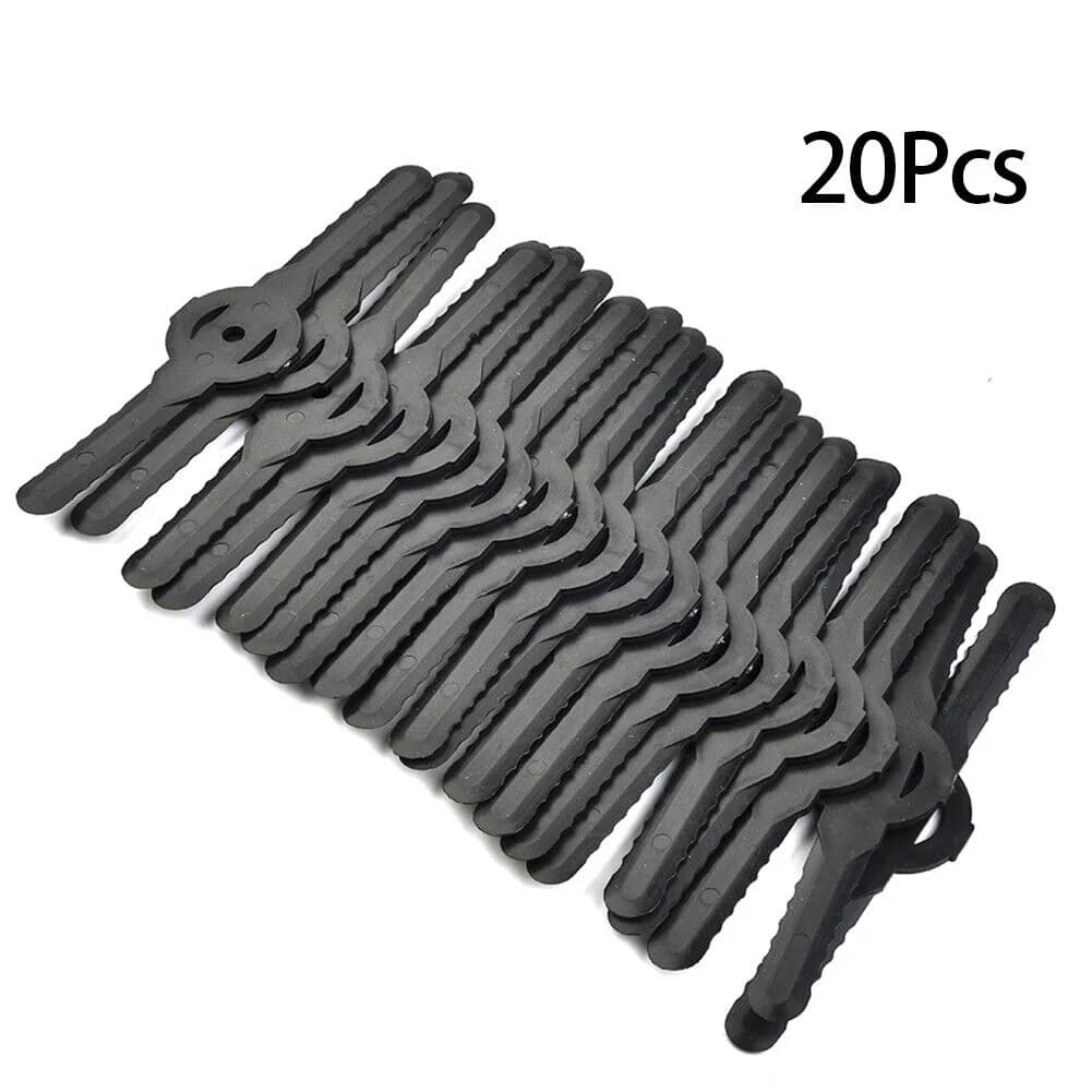 20/50PCS Replacement Plastic Blades – Cutter Set for Cordless Grass Trimmers & Strimmers Durable Garden Tool Replacement Parts