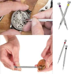 0.8-1.6mm Steel Screwdriver for Watch Repairing Portable Watch Tools Band Removal with Mini Link Pins Watchmaker Tools