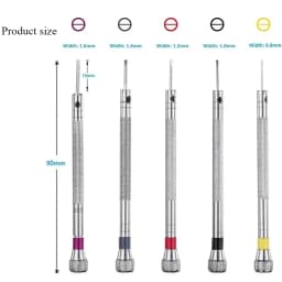 0.8-1.6mm Steel Screwdriver for Watch Repairing Portable Watch Tools Band Removal with Mini Link Pins Watchmaker Tools