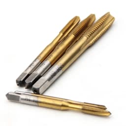 1/5/7pcs HSS Tap Set Hand Thread Screw Taps M3 M4 M5 M6 M8 High Hardness Titanium Coated Threading Tools for Metalworking