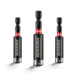 Geinxurn Impact Magnetic Screwdriver Bit , Extension Socket Drill Bit Holder S2 Steel Hex Shank Quick-Change Drill Bit Guide