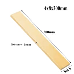 1pcs Length 200mm/250mm Brass Flat Bar Plate Strip Thicknesses 2mm 3mm 4mm 6mm 8mm 10mm 12mm 15mm 20mm