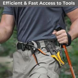 High Quality Non-Slip Tool Holster Belt Clip Metal Quick Access Magnetic Tool Holder Detachable Adjustable Belt Buckle