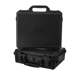 Waterproof and Durable Black Camera/tool Suitcase, Customizable Foam Interior, Portable, Safe Storage Case, Shock Resistant Case