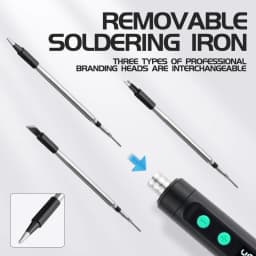 ANSIKI C212S Wireless Soldering Iron Portable 180-450 °C Adjustable Temperature Built-in Battery with 3Tip Soldering Tool Kit