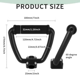 Loop Handle Bar Grip for Weed Eater Trimmer Brush Cutter Accessory Replacement Part W/ Mount Kit for Garden Lawn
