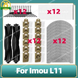 For Imou L11 A L11 Vacuum Cleaner Spare Accessories Main Side Brush Hepa Filter Dust Bag Mop Cloths Rag Replacement Parts