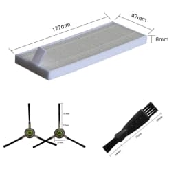 Filter Side Brushes Mop Cloth For OKP Life K2 K3 K4 For Lefant M210 M210SSTYTJ02ZHM Vacuum Cleaner Parts