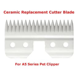 10pcs/lot 18 Teeth Ceramic Cutter Dog Grooming Blade Hair Clipper Blade Ceramic Cutters  Pet Grooming Scissors