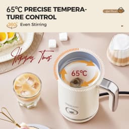 Cafelffe Electric Milk Frother Frothing Foamer Chocolate Mixer Cold/Hot Cappuccino Fully Automatic Milk Warmer home appliance