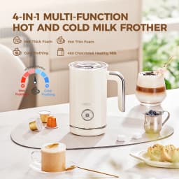 Cafelffe Electric Milk Frother Frothing Foamer Chocolate Mixer Cold/Hot Cappuccino Fully Automatic Milk Warmer home appliance