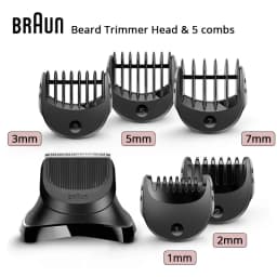 Braun 32B Shaver Head Foil Cutter Cassette Black Men's Electric Shaver Replacement Blade for 3000s 3010s 3040s 3050cc 3070cc