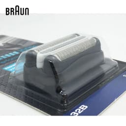 Braun 32B Shaver Head Foil Cutter Cassette Black Men's Electric Shaver Replacement Blade for 3000s 3010s 3040s 3050cc 3070cc
