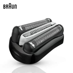 Braun 32B Shaver Head Foil Cutter Cassette Black Men's Electric Shaver Replacement Blade for 3000s 3010s 3040s 3050cc 3070cc