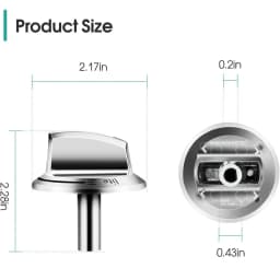 5 Pcs 5304525746 Gas Stove Knob for Frigidaire Gas Stove Knobs 5304504839, 4960519, AP6997304, PS16227241, EAP16227241